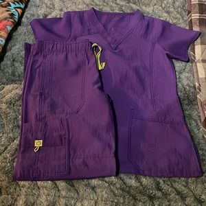 Purple scrub set